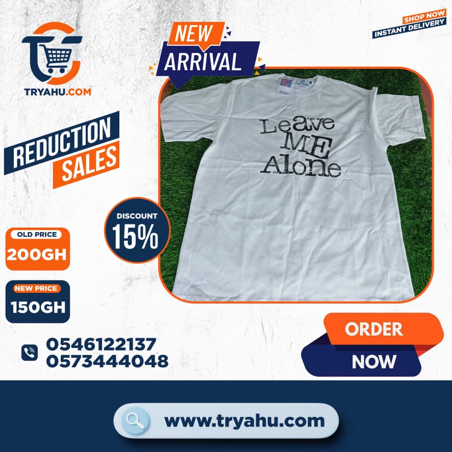 Authentic Heavy Cotton Men’s T-Shirts | Premium Quality | Tryahu Ghana